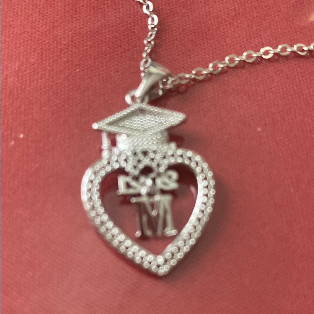 Turandos2021 class initial Heart Pendant Necklace chain